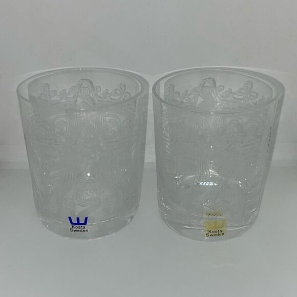 Kosta Boda Cocktail Glasses‎ S:T ERIK design Vicke Lindstrand set of 2 glasses - Picture 2 of 8